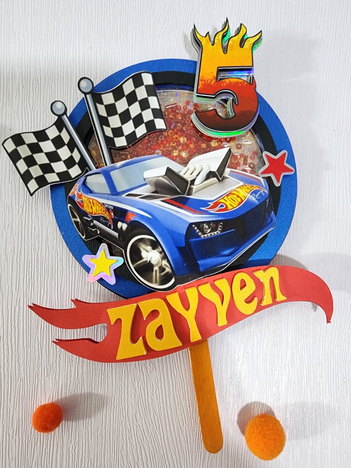 Cake Topper - Hotwheels Theme