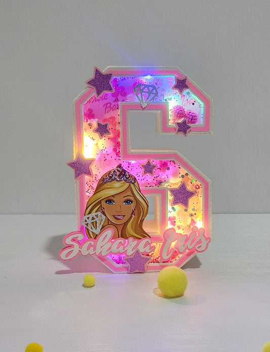 3D Letter and Number Block Standard Size - Barbie Doll