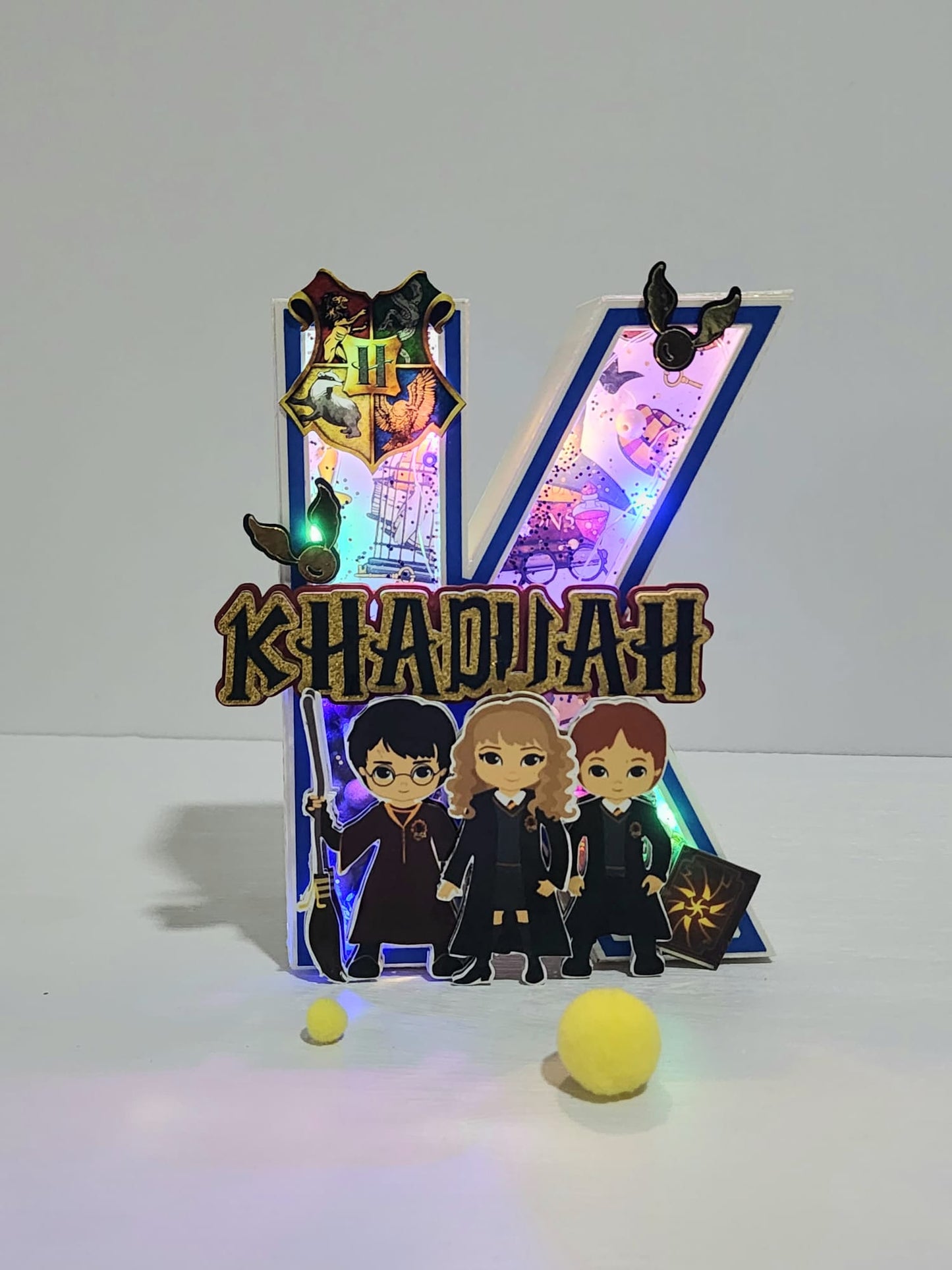 3D Letter and Number Block Standard Size - Harry Potter