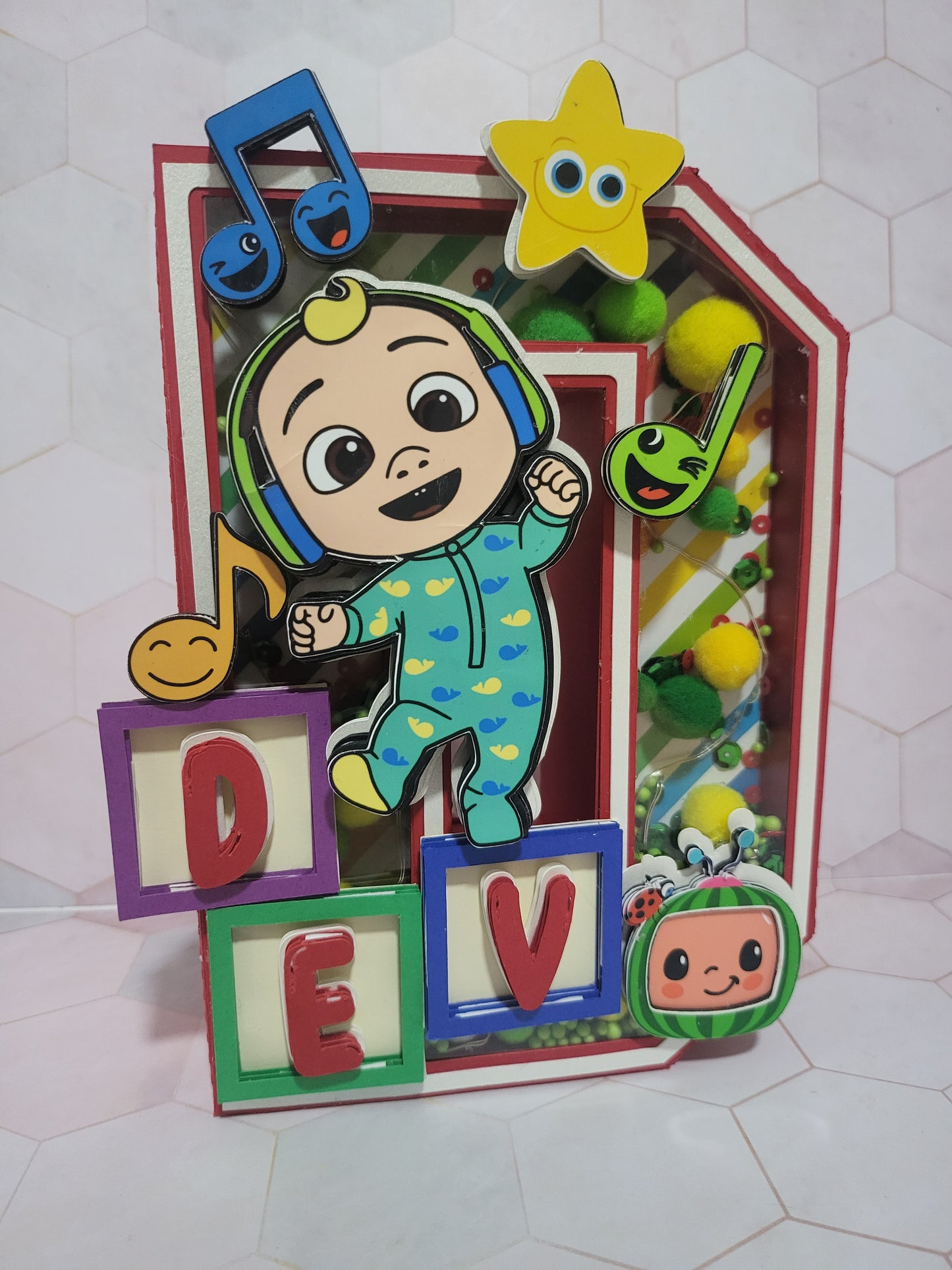 3D Letter or Number Block - Standard size - Cocomelon