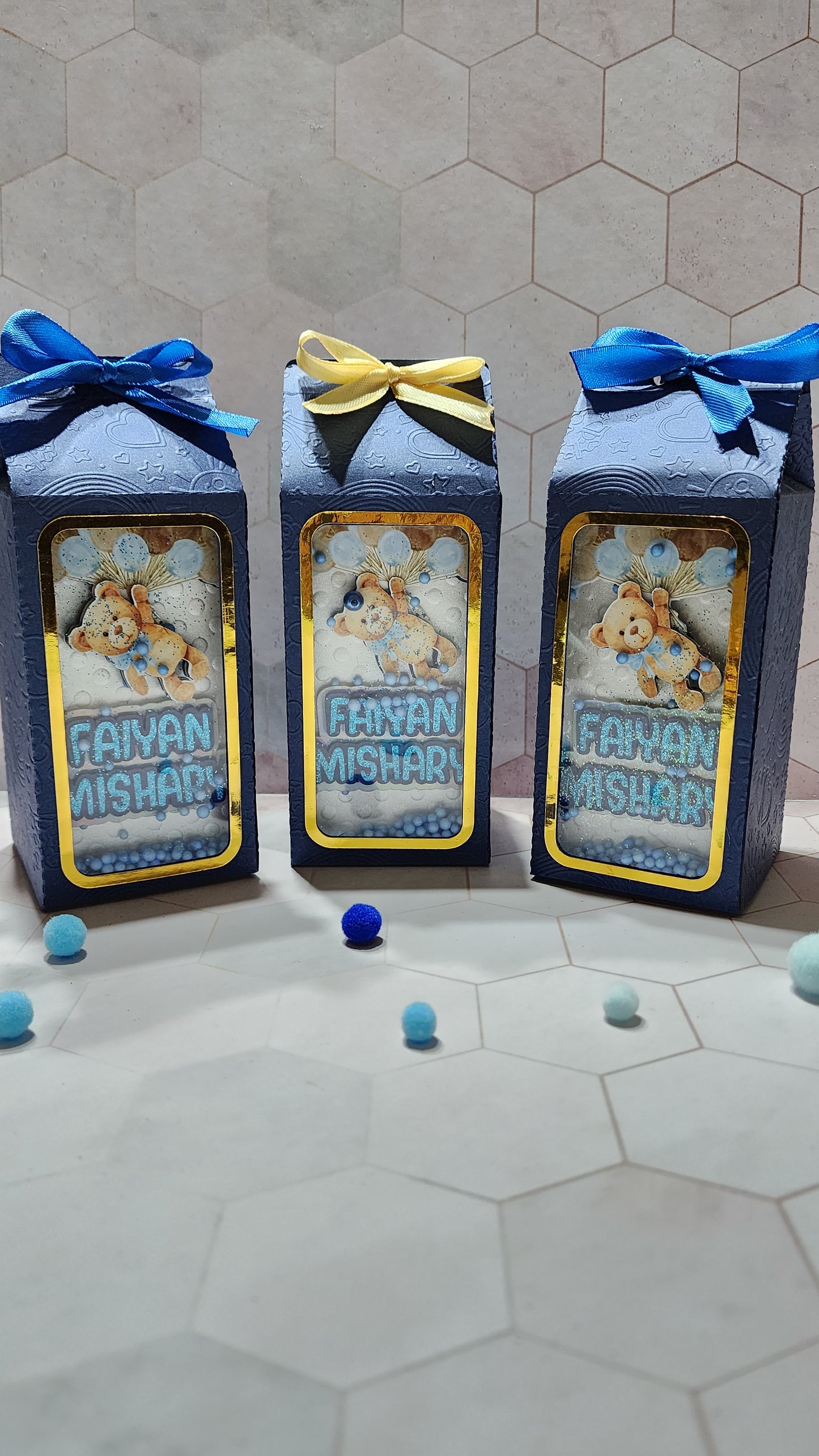 Teddy Bear - Favor Boxes (Whimsical Style)