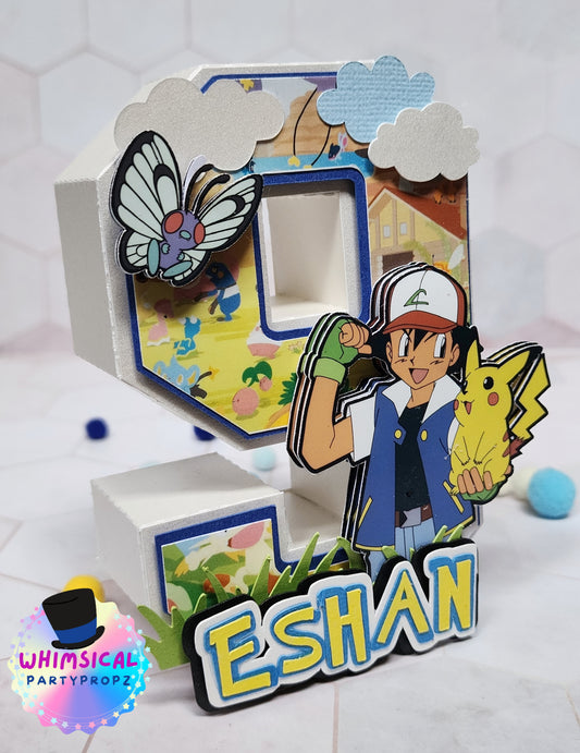 3D Letter - Pika Pika-Chu