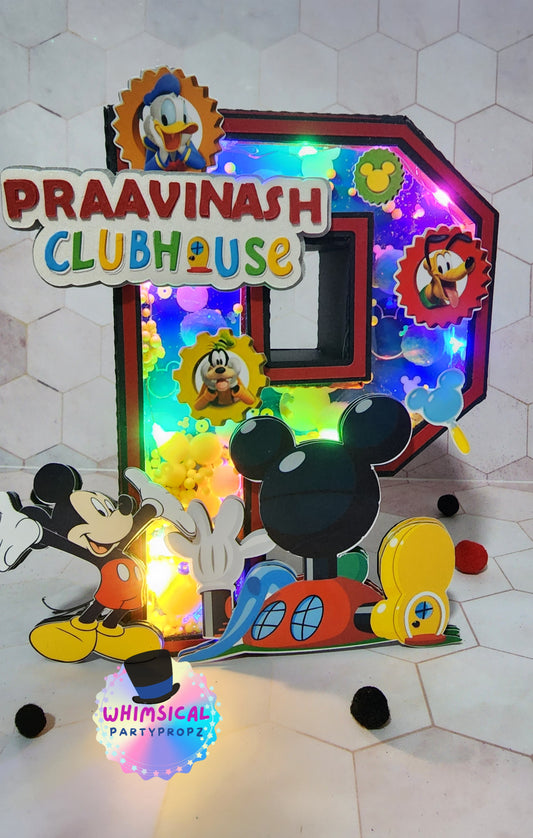 3D Letter and Number Block Standard Size - Mouse Club