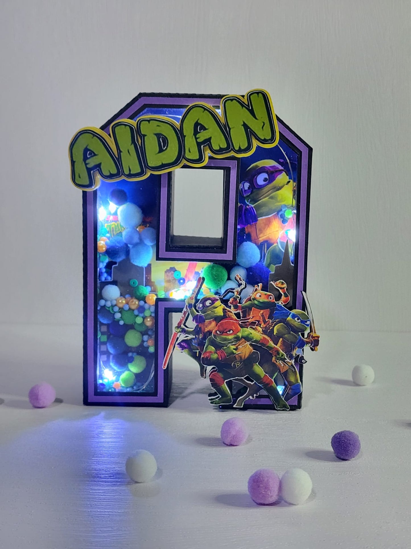 3D Letter and Number Block Standard Size - Teenage Mutant Ninja Turtles: Mutant Mayhem
