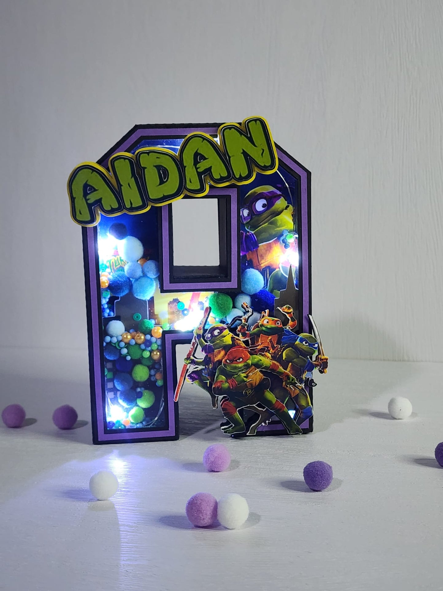 3D Letter and Number Block Standard Size - Teenage Mutant Ninja Turtles: Mutant Mayhem