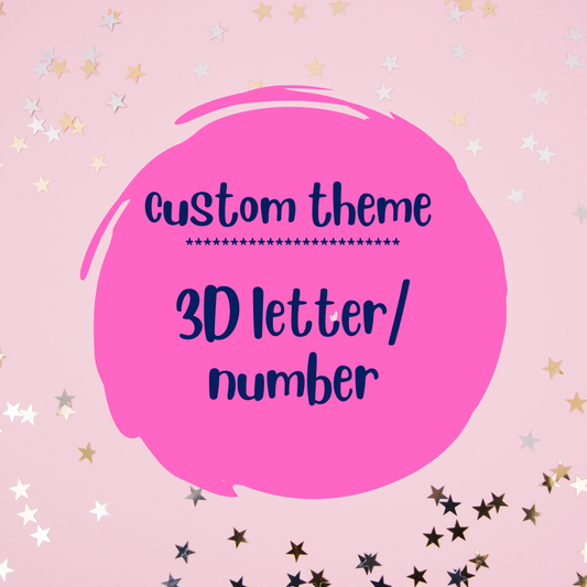 Custom 3D Letter and Number