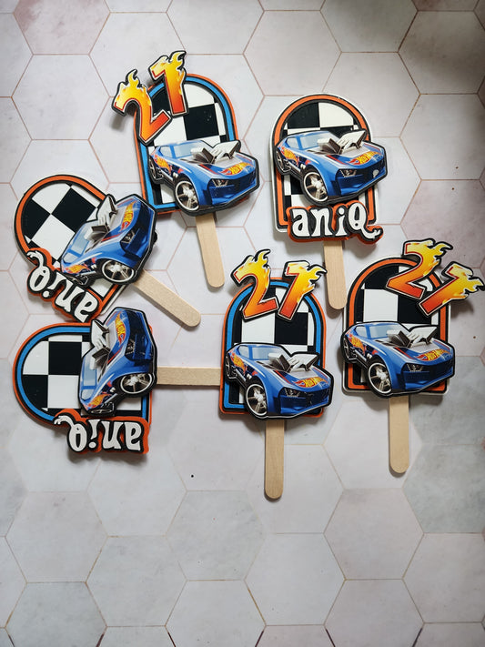Cupcake Toppers - Hot Wheels